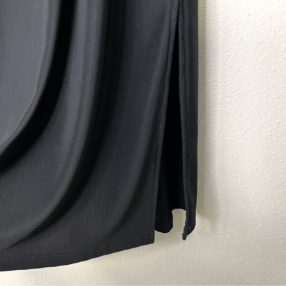 FRAZIER LAWRENCE Black Stretchy Maxi Skirt‎ Womens 1X Thick Jersey Knit Holidays - Picture 5 of 10